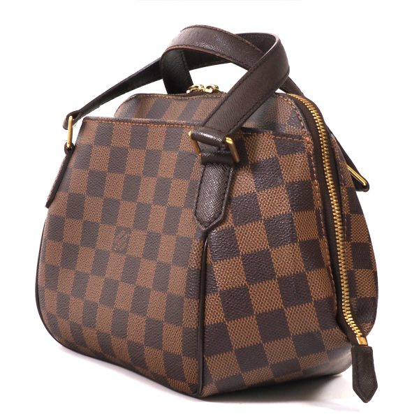 2 Louis Vuitton Belem PM Damier Ebene Cloth Bag Attached