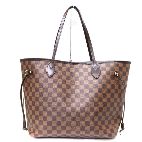 2 Louis Vuitton Neverfull MM Damier Ebene Brown