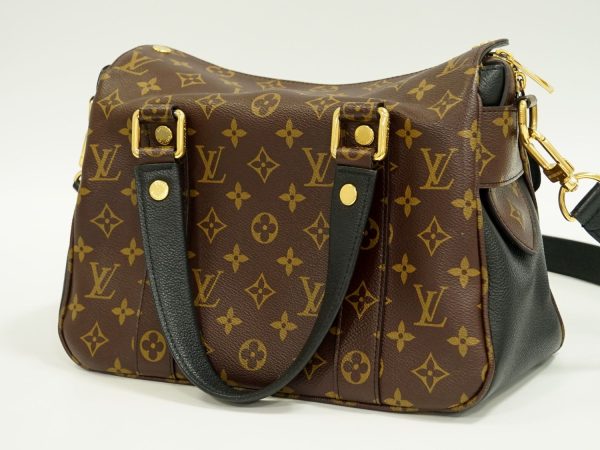 2 Louis Vuitton Manhattan Monogram Leather Shoulder Bag