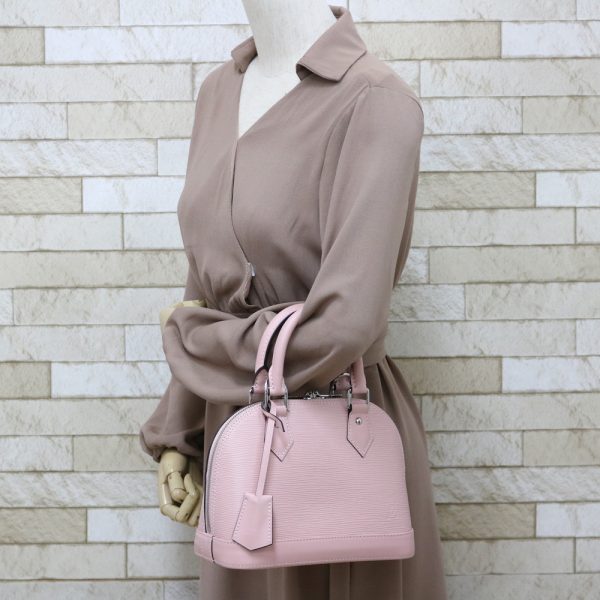 2 Louis Vuitton Alma BB Epi Shoulder Bag Pink