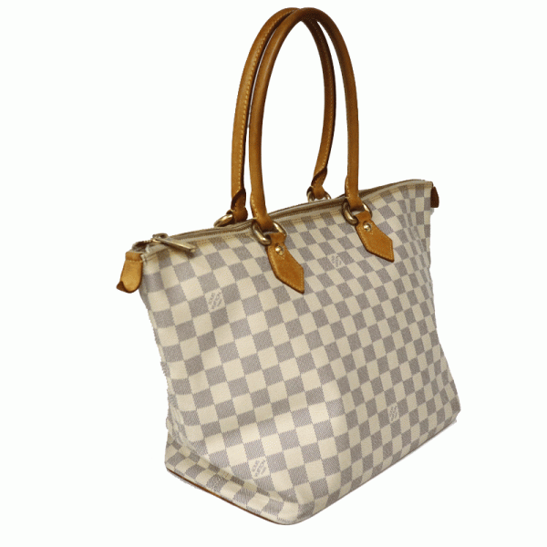 2 Louis Vuitton Saleya MM Handbag Damier Azur