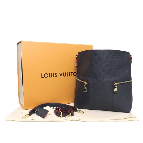 2 Louis Vuitton Melie Empreinte Marine Rouge Shoulder Bag