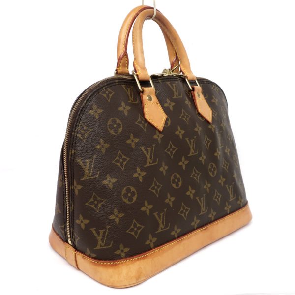 2 Louis Vuitton Alma Monogram Handbag Dark Brown