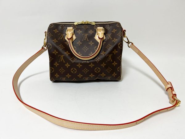 2 Louis Vuitton Monogram Speedy Bandouliere 25 Boston Bag