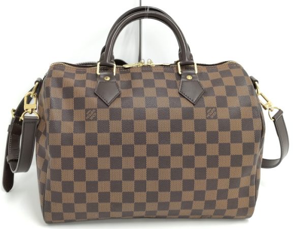 2 Louis Vuitton Speedy Bandouliere 30 2 Way Shoulder Bag Damier Ebene