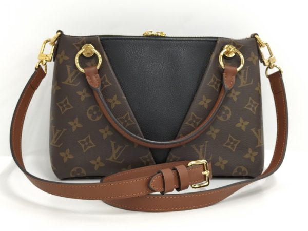 2 Louis Vuitton V Tote BB 2 Way Shoulder Bag Monogram Noir