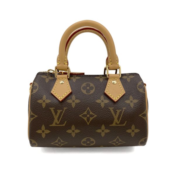 2 Louis Vuitton Shoulder Bag Nano Speedy Monogram Brown