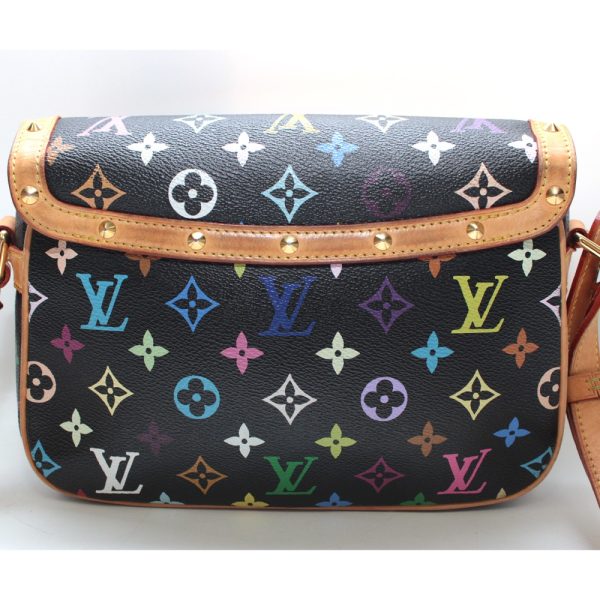 2 Louis Vuitton Sologne Studs Monogram Body Bag Multicolor