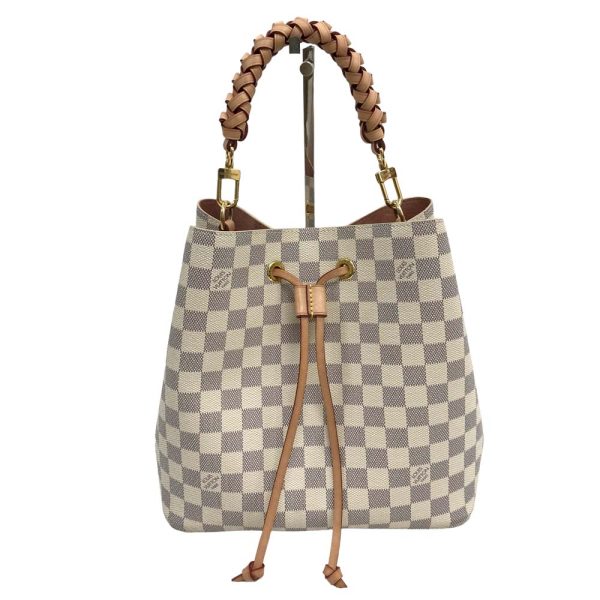 2 Louis Vuitton Neonoe Shoulder Bag Diagonal Hanging Damier Azur