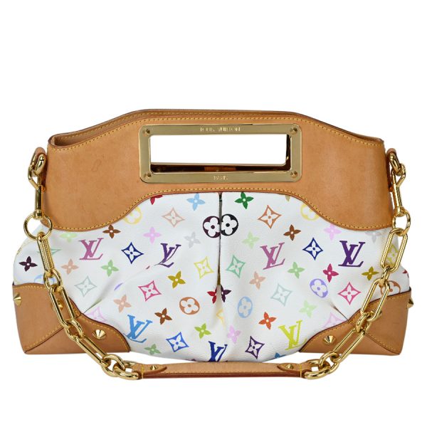 2 Louis Vuitton Judy MM Monogram Multicolor Bron 2way Handbag