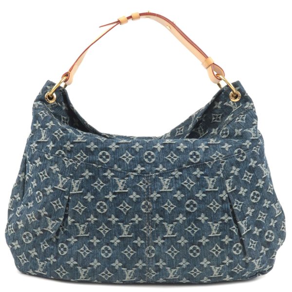 2 Louis Vuitton Monogram Denim Daily GM Shoulder Bag Blue Brand Bag