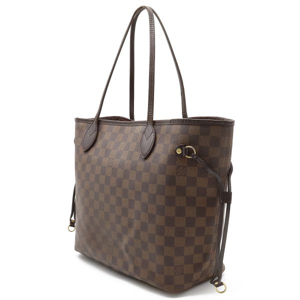 2 Louis Vuitton Damier Neverfull MM Tote Bag Shoulder Bag