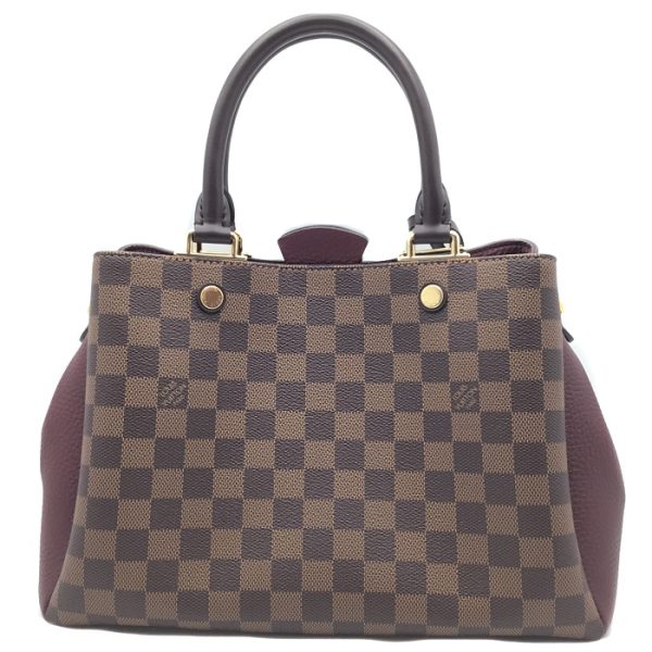 2 Louis Vuitton Brittany Damier Ebene Handbag Shoulder Bag 2way Brown