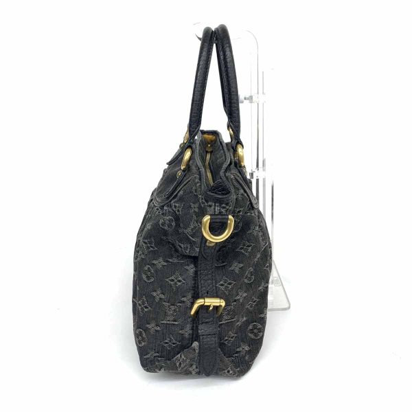 2 Louis Vuitton Neocabby MM Shoulder Bag Denim Monogram Black