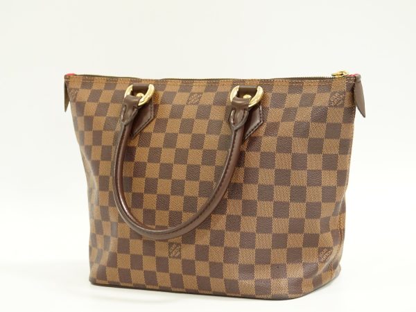 2 Louis Vuitton Saleya PM Damier Ebene Tote Bag Handbag Brown