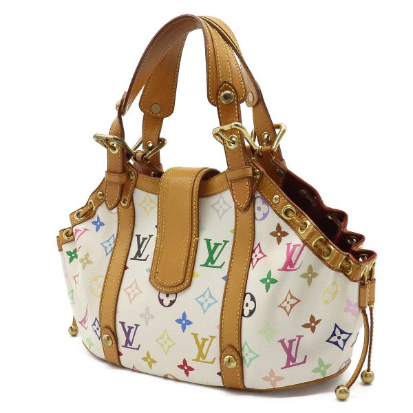 2 Louis Vuitton White Multicolor Theda PM Handbag