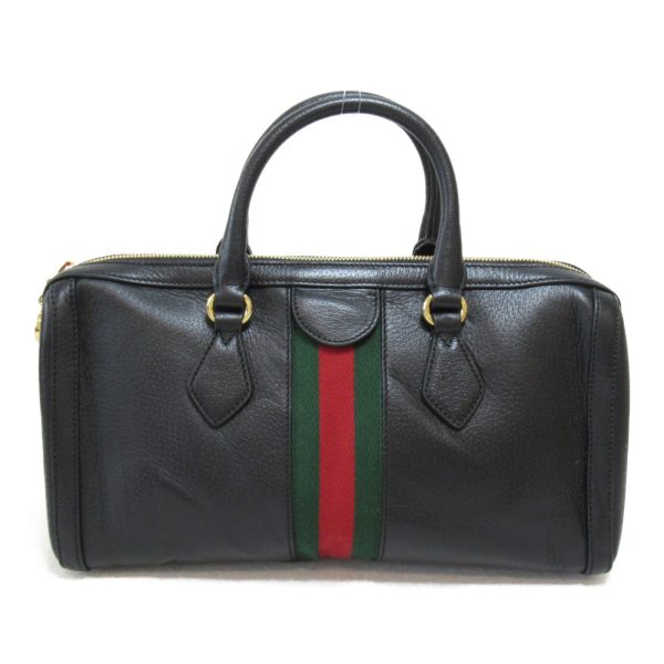 2 Gucci 2way Boston Bag Calf Bag Black