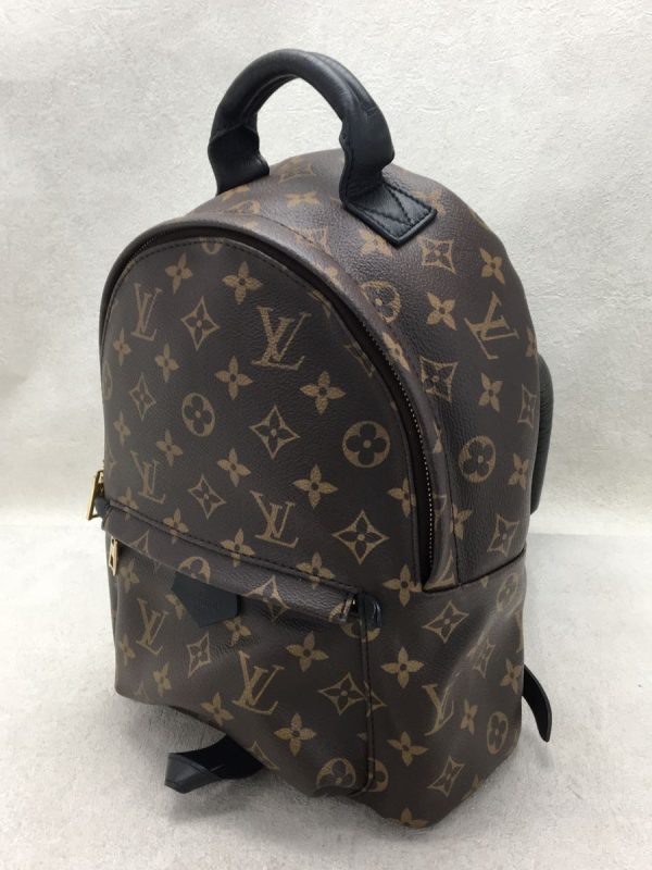 2 Louis Vuitton Palm Springs Backpack MM Monogram Rucksack Overall Pattern Bag Brown