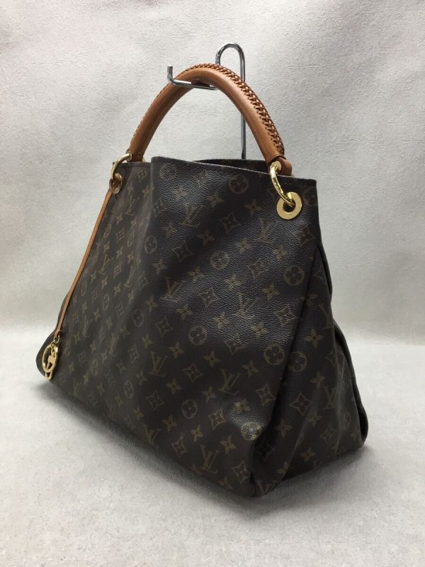 2 Louis Vuitton Artsy MM Hobo Bag Monogram Brown