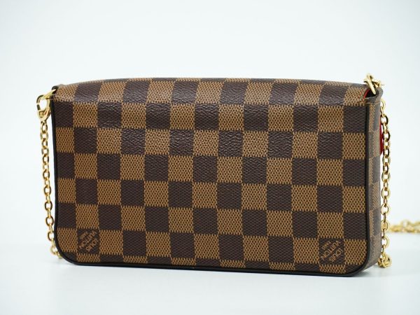 2100010000094998 2 Louis Vuitton LV Pochette Felicie Damier Ebene 2WAY Shoulder Bag