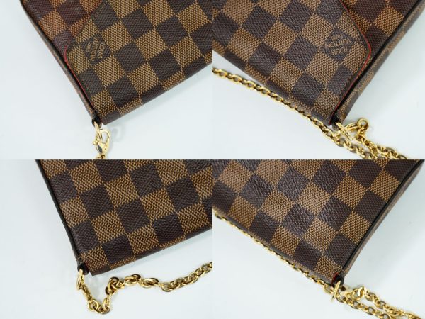 2100010000094998 6 Louis Vuitton LV Pochette Felicie Damier Ebene 2WAY Shoulder Bag