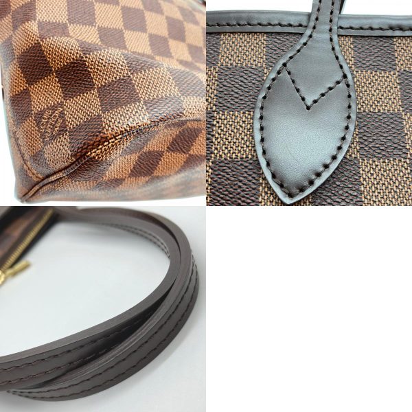 2123400001090 10c Louis Vuitton Neverfull PM PVC Coated Canvas Damier Tote Bag