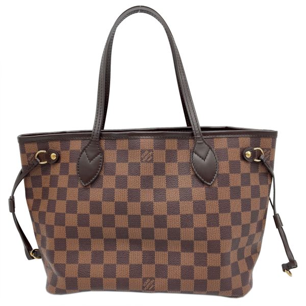 2123400001090 2 Louis Vuitton Neverfull PM PVC Coated Canvas Damier Tote Bag