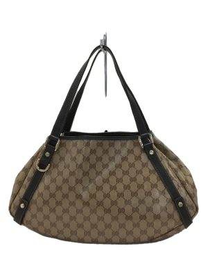 2300036134921 01 Gucci GG Shoulder Handbag Canvas Leather RedBeige