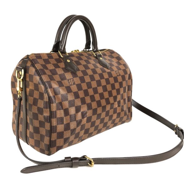 2300036291648 01 Louis Vuitton Speedy Bandouliere 30 Damier Ebene Handbag