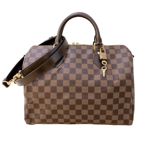 2300037052101 1 Louis Vuitton Speedy Bandouliere Damier Ebene Boston Bag