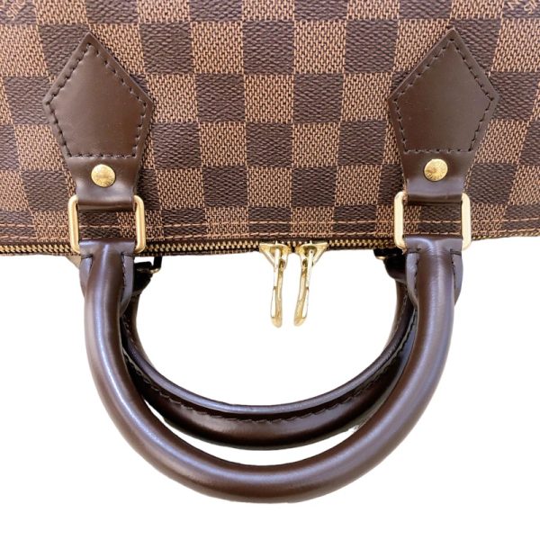 2300037052101 11 Louis Vuitton Speedy Bandouliere Damier Ebene Boston Bag