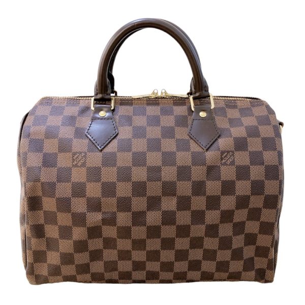 2300037052101 2 Louis Vuitton Speedy Bandouliere Damier Ebene Boston Bag