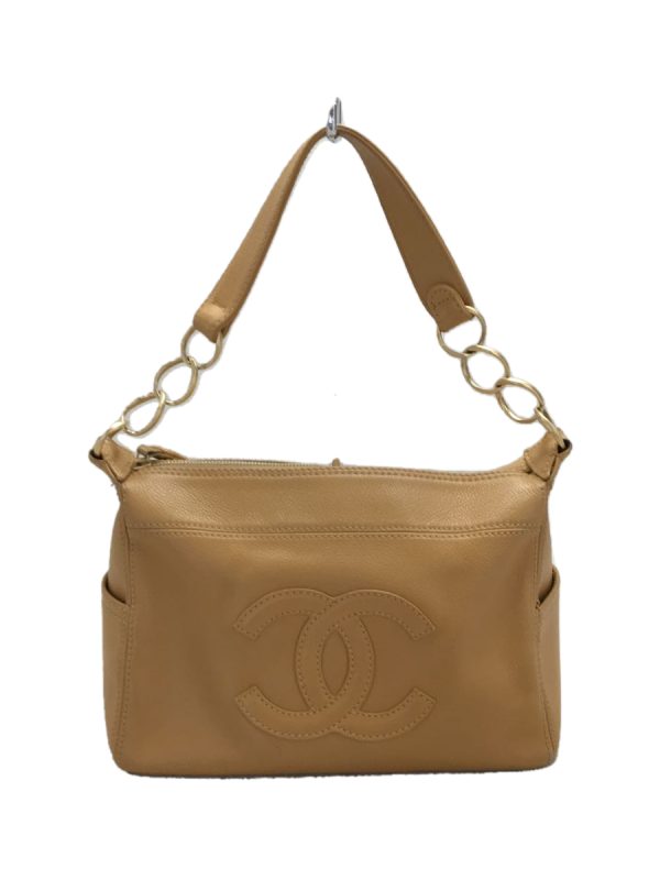 2333170328536 01 Chanel Coco Mark Leather CML Chain Shoulder Bag