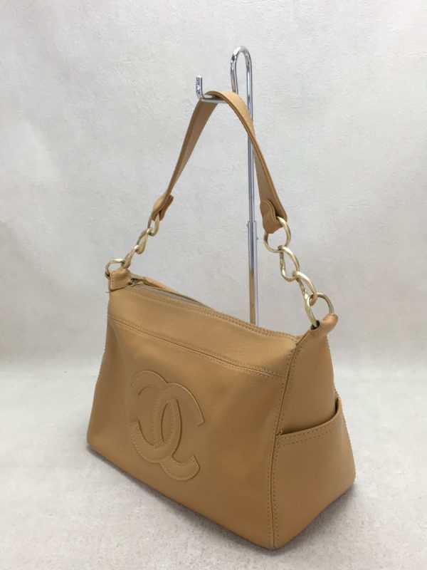 2333170328536 02 Chanel Coco Mark Leather CML Chain Shoulder Bag