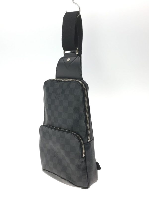 2334720983786 02 Louis Vuitton Avenue Sling Bag Damier Graphite Black