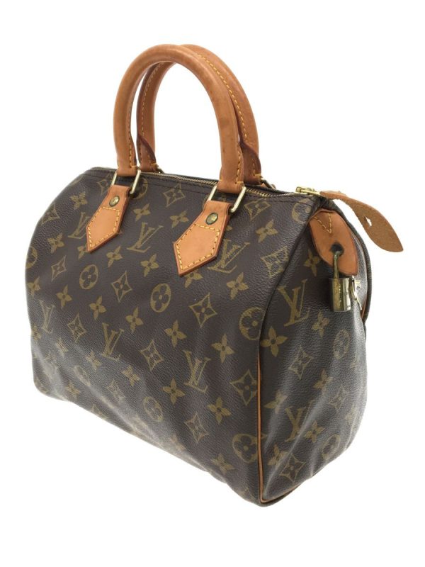 2339451116465 02 Louis Vuitton Handbag Speedy 25 Monogram Brown