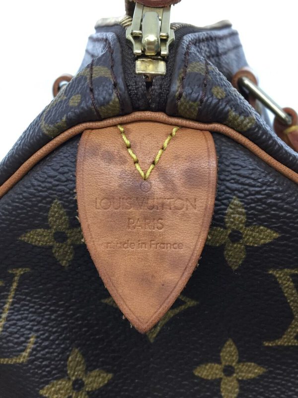 2339451116465 03 Louis Vuitton Handbag Speedy 25 Monogram Brown