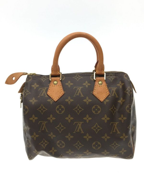 2339451116465 04 Louis Vuitton Handbag Speedy 25 Monogram Brown