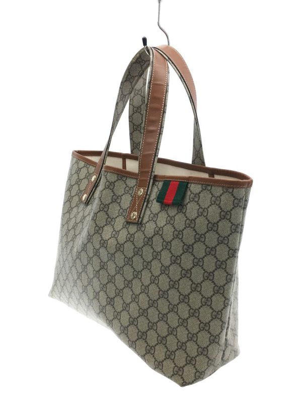 2342130276572 02 Gucci Webline GG Plus Tote Bag Canvas Beige