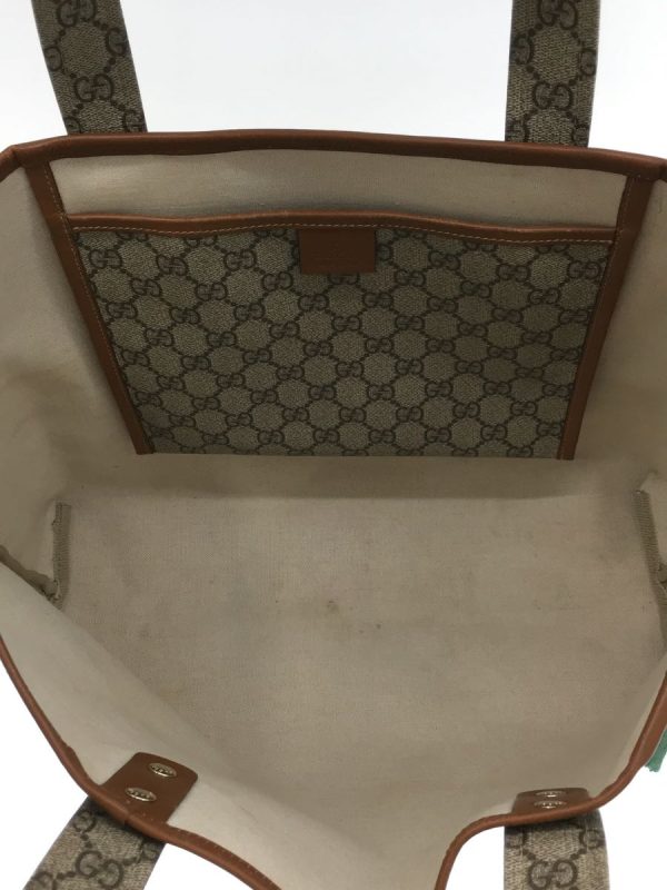 2342130276572 06 Gucci Webline GG Plus Tote Bag Canvas Beige