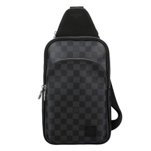 2500000107023 Louis Vuitton Waist Bag Waist Pouch Body Bag Monogram Stripe Canvas Leather