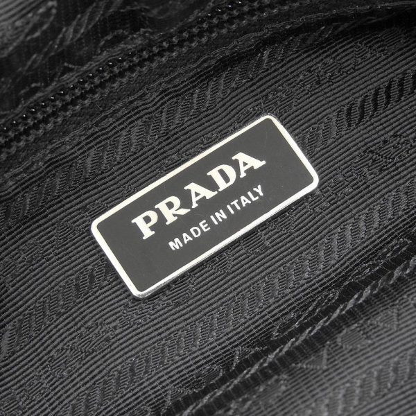 274806 10 Prada Current Tag Leather Ribbon Intrecciato 2way Shoulder Bag