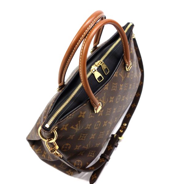 3 Louis Vuitton Monogram Pallas Strap 2way Bag Noir