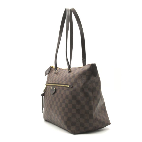 3 Louis Vuitton Jena MM Tote Bag Pvc Coated Canvas Leather Damier