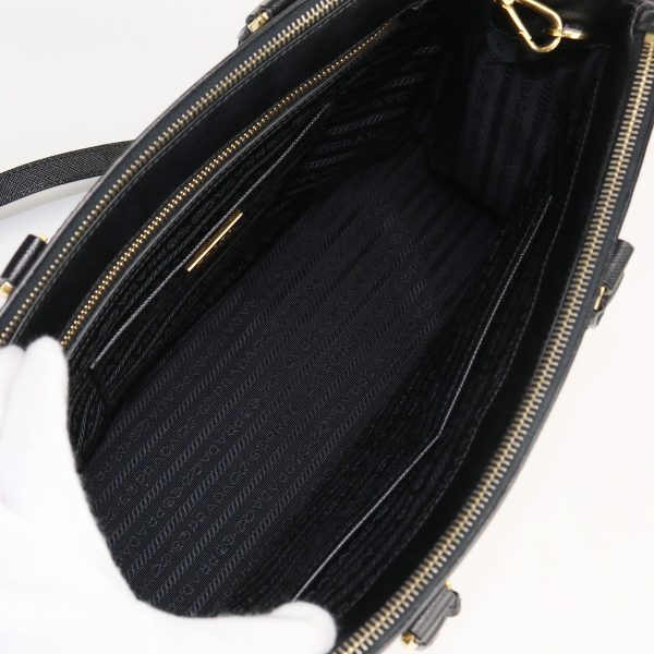 3 Prada Galleria Handbag Brand Leather Black