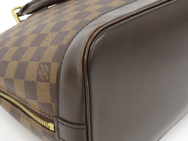 3 Louis Vuitton Alma Handbag Damier Ebene