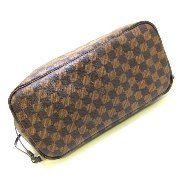 3 Louis Vuitton Neverfull MM Tote Bag Ebene Damier Canvas