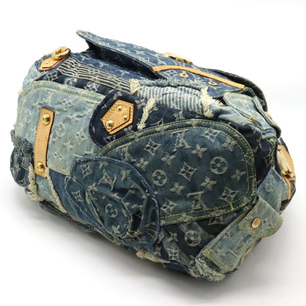 3 Louis Vuitton Monogram Denim Patchwork Bowery Tote Bag