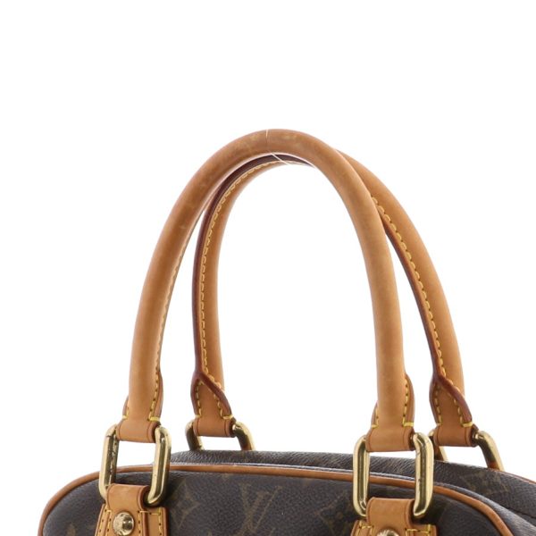 3 Louis Vuitton Manhattan PM Bag Handbag Monogram Brown