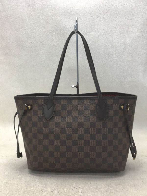 3 Louis Vuitton Neverfull PM Damier Ebene Brown PVC